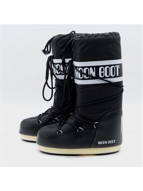 NEW Moon Boot Icon Nylon Snow Boots 80D1400440-N001 Black